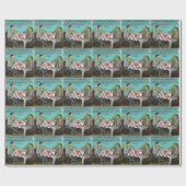 Cajun-Schach Lustiger Cartoon Geschenkpapier (Flach)