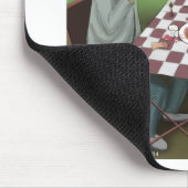 Cajun-Schach Lustiger Cartoon Mousepad (Ecke)