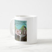 Cajun Schess Funny Cartoon Kaffeetasse (Vorderseite Links)