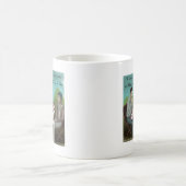 Cajun Schess Funny Cartoon Kaffeetasse (Mittel)