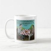 Cajun Schess Funny Cartoon Kaffeetasse (Links)