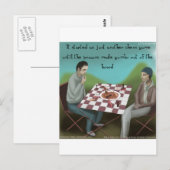 Cajun Schess Funny Cartoon Postkarte (Vorne/Hinten)