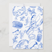 Cajun Seafood Boil - Southern Coastfood Art Einladung (Rückseite)