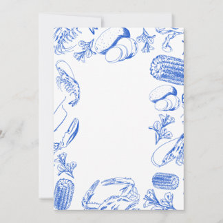 Cajun Seafood Boil - Southern Coastfood Art Einladung