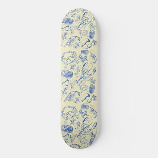 Cajun Seafood Boil - Southern Coastfood Art Skateboard (Vorderseite)