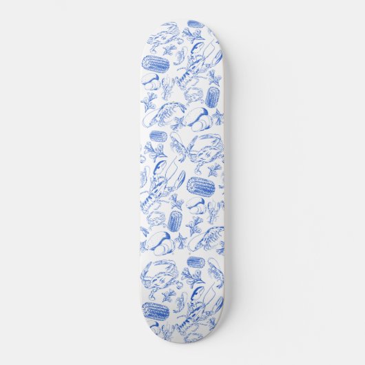 Cajun Seafood Boil - Southern Coastfood Art Skateboard (Vorderseite)