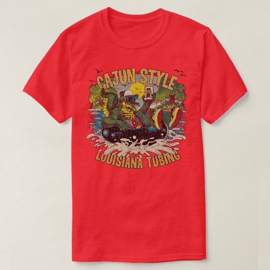 Cajun Style Louisiana Tubing 1987 TShirt (Design vorne)