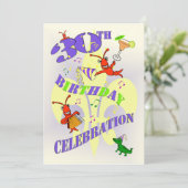 Cajun Themed 30. Geburtstags-Party Einladung (Stehend Vorderseite)