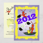 Cajun Themed Abschluss 2012 Party Einladung (Vorne/Hinten)