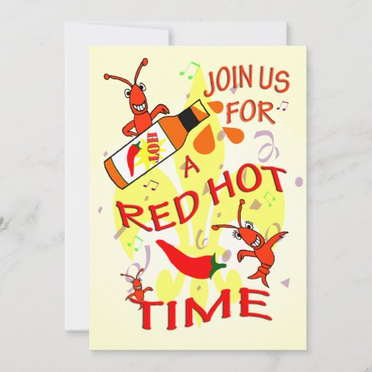 Cajun Themed Party Einladung (Vorderseite)