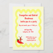 Cajun Themed Party Einladung (Rückseite)