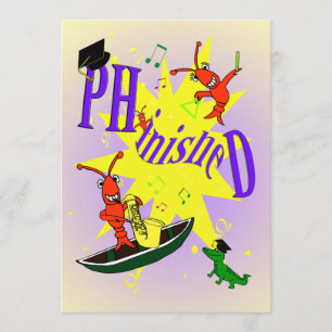 Cajun Themed Ph.d Party Einladung