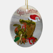Cajun Weihnachtsbäumschmuck Keramik Ornament (Rechts)
