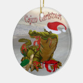 Cajun Weihnachtsbäumschmuck Keramik Ornament (Links)