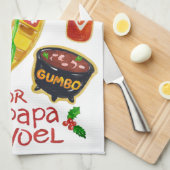 Cajun Weihnachtskost Küchentuch (Viertel Falte)