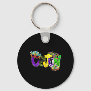 Cajun zum Kern Mardi Gras Louisiana Carni Schlüsselanhänger