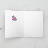 Cake-013 Magenta & Türkis Karte (Innenseite)