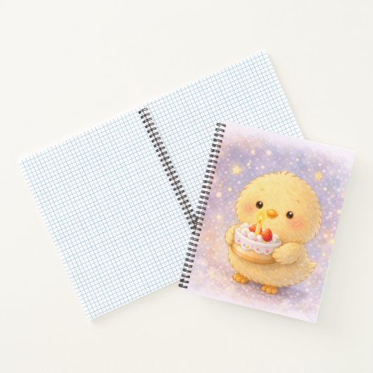 Cake Alma Chick Cute Birthday Notebook Notizblock (Innenseite)