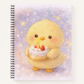 Cake Alma Chick Cute Birthday Notebook Notizblock (Vorderseite)