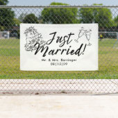Cake and Chee Just Married Car Banner (Insitu)