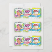 Cake Art Geburtstagsparty Einladung (Rückseite)