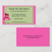 Cake Baker Business Cards Visitenkarte (Vorne/Hinten)