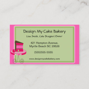Cake Baker Business Cards Visitenkarte