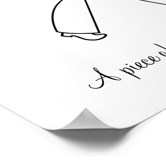 Cake Baker Koch Girl Poster (Ecke)