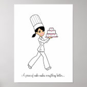 Cake Baker Koch Girl Poster (Vorne)