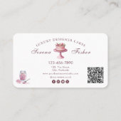 Cake Baker Loyalty Prämien QR Code Visitenkarte (Rückseite)