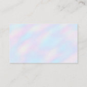 Cake Bakery Business Cards | Pastell Abstrakt Visitenkarte (Rückseite)