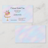 Cake Bakery Business Cards | Pastell Abstrakt Visitenkarte (Vorne/Hinten)