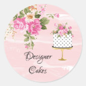 Cake Bakery Business Sticker (Vorderseite)