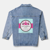 Cake Bakery Business Werbeaktion Jeansjacke (Rückseite)