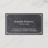 Cake Bakery Cupcake Vintag Whisky Logo-Tafel Visitenkarte (Rückseite)