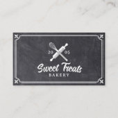 Cake Bakery Cupcake Vintag Whisky Logo-Tafel Visitenkarte (Vorderseite)