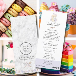 Cake Bakery Koch Marble Café Flachbildschirm Preis Menükarte