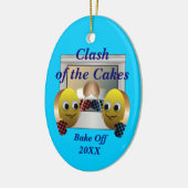 Cake Baking Contest Keramik Ornament (Links)