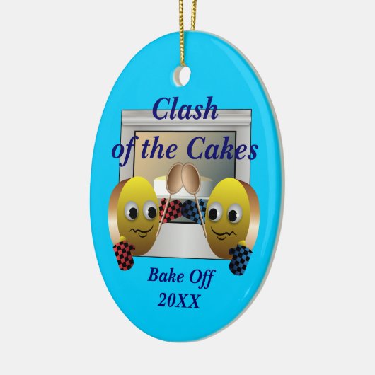 Cake Baking Contest Keramik Ornament (Links)