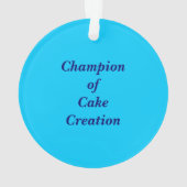 Cake Baking Contest Ornament (Rückseite)