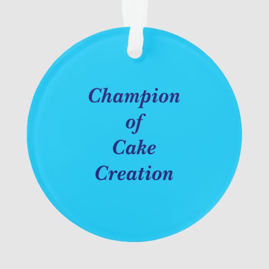Cake Baking Contest Ornament (Rückseite)