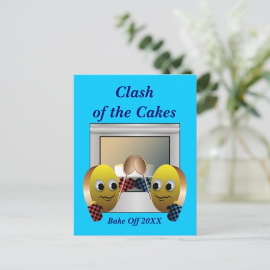 Cake Baking Contest Postkarte (Stehend Vorderseite)