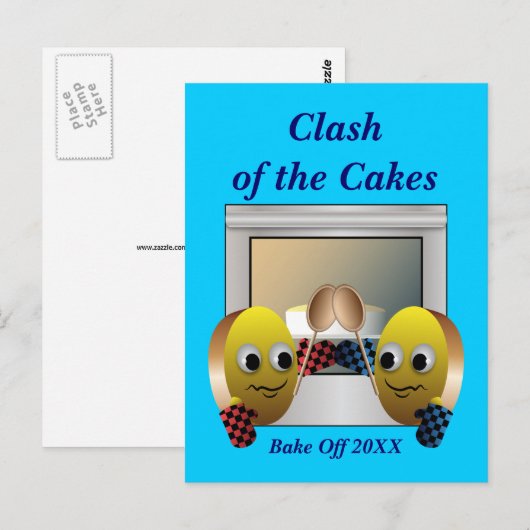 Cake Baking Contest Postkarte (Vorne/Hinten)