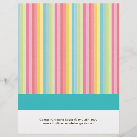 Cake Ball Price List Flyer (Hinten)