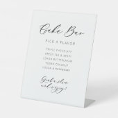 Cake Bar Wedding Tabletop Empfang Dekoration Sockelschild (Vorderseite)