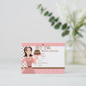 Cake Beauty Visitenkarte (Stehend Vorderseite)