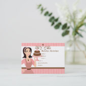 Cake Beauty Visitenkarte (Stehend Vorderseite)