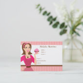 Cake Beauty Visitenkarte (Stehend Vorderseite)