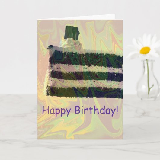 Cake Birthday Card Karte (Kleine Pflanze)
