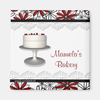 Cake Blumen Border Magnet